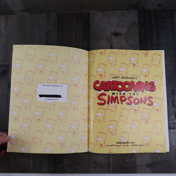 Cartooning with the Simpsons by Matt Groening Paperback 1998 Learn to Draw - Picture 2 of 6